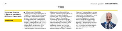 Francesco Fontana è il nuovo Presidente del Rotary 