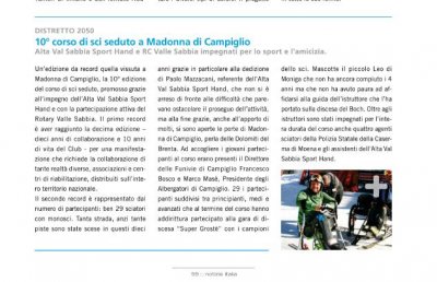 10° Corso di sci seduto a Madonna di Campiglio