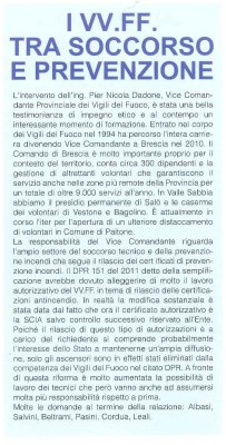 I VV.FF. tra soccorso e prevenzione