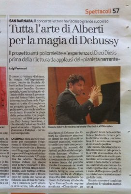 Tutta l'arte di Alberti per la magia di Debussy
