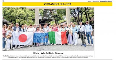 Il Rotary Valle Sabbia in Giappone
