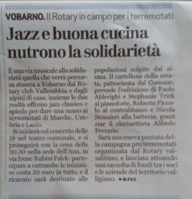 Jazz e buona cucina nutrono la solidarietà