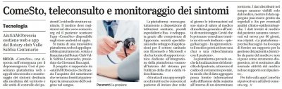 ComeSto, teleconsulto e monitoraggio dei sintomi