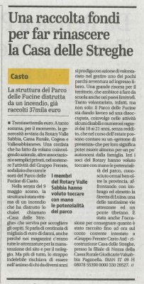 Una raccolta fondi per far rinascere la Casa delle Streghe
