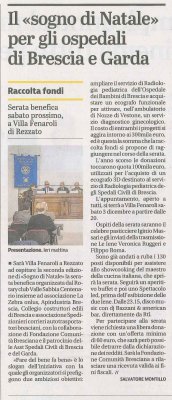 Il Sogno di Natale per gli ospedali di Brescia e del Garda