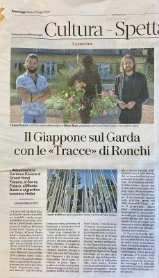 IL GIAPPONE SUL GARDA CON LE “TRACCE” DI RONCHI